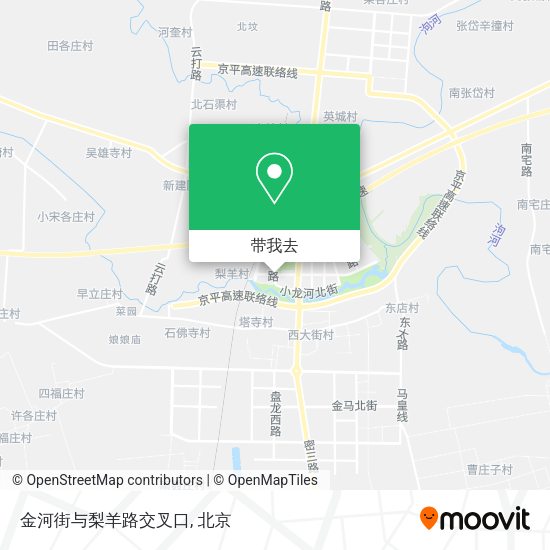 金河街与梨羊路交叉口地图
