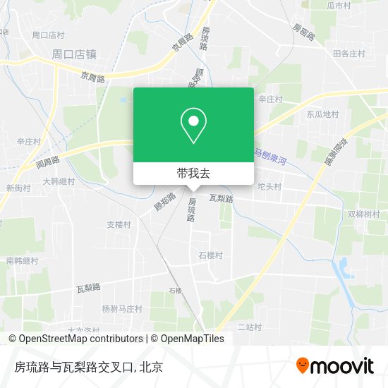 房琉路与瓦梨路交叉口地图