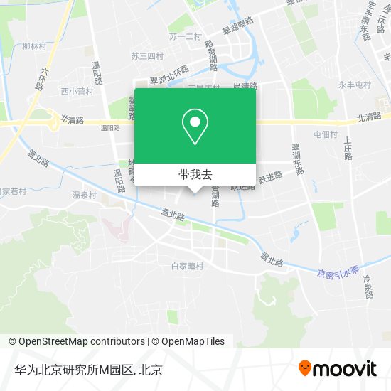 华为北京研究所M园区地图