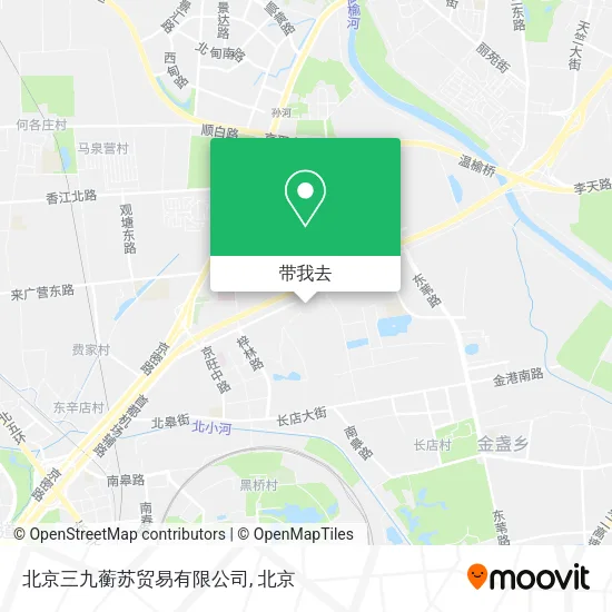 北京三九蘅苏贸易有限公司地图