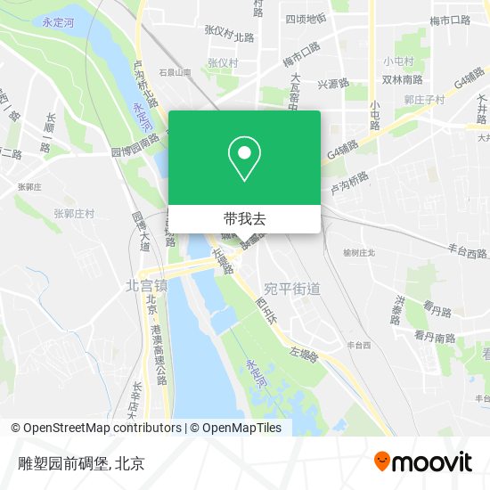 雕塑园前碉堡地图