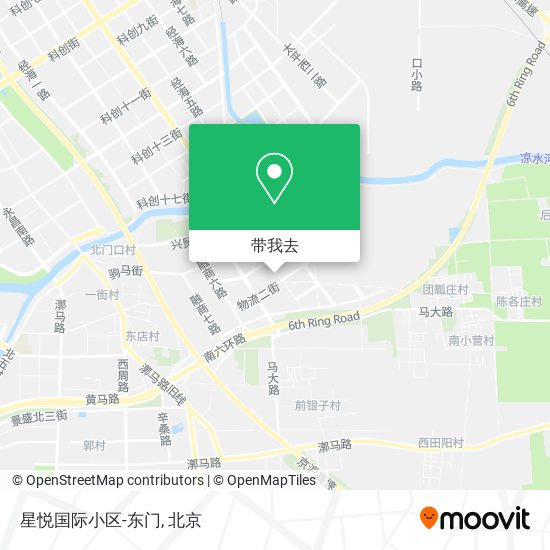星悦国际小区-东门地图