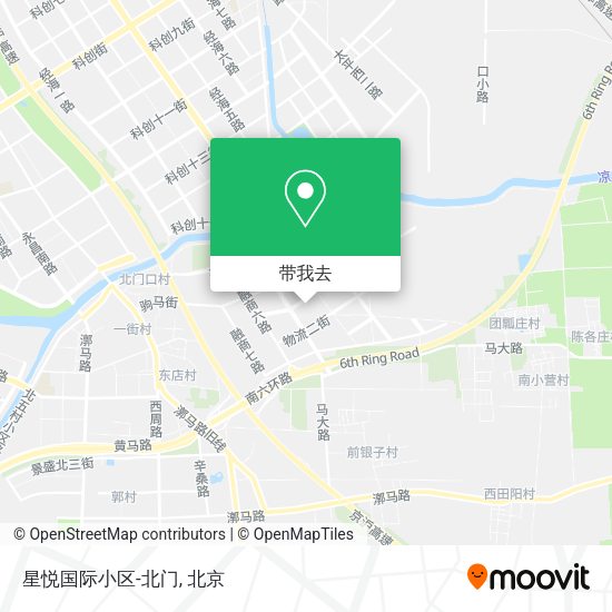 星悦国际小区-北门地图