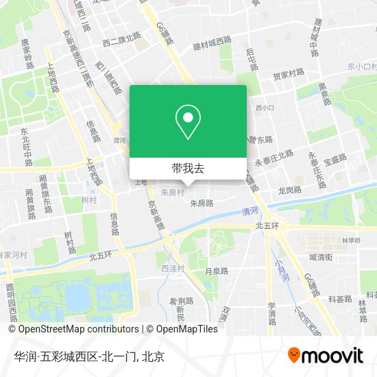 华润·五彩城西区-北一门地图