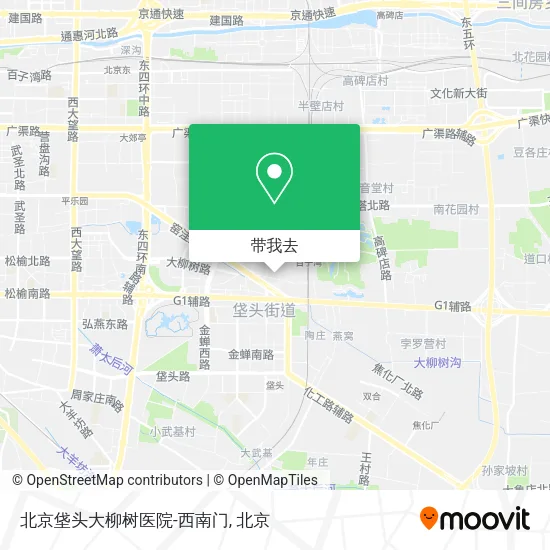 北京垡头大柳树医院-西南门地图