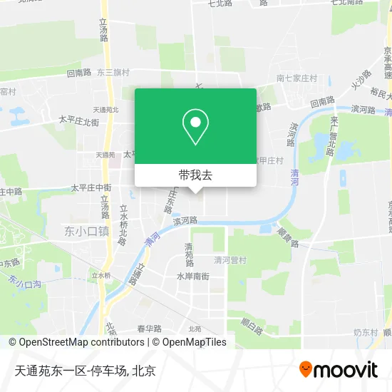天通苑东一区-停车场地图