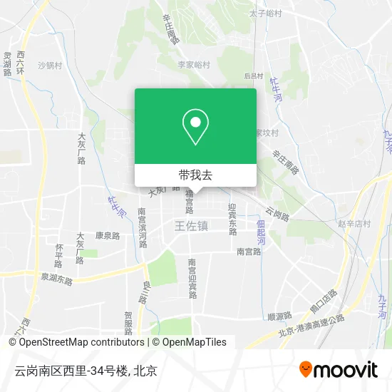 云岗南区西里-34号楼地图