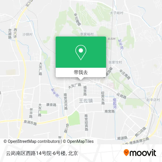 云岗南区西路14号院-6号楼地图