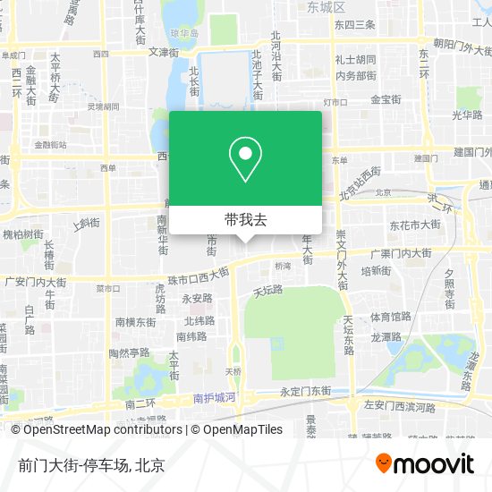前门大街-停车场地图