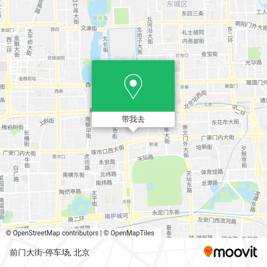 前门大街-停车场地图