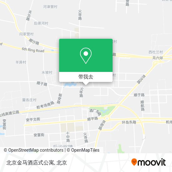 北京金马酒店式公寓地图