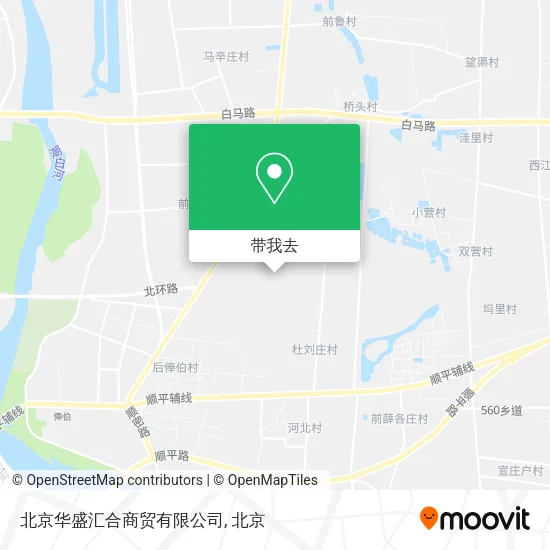 北京华盛汇合商贸有限公司地图