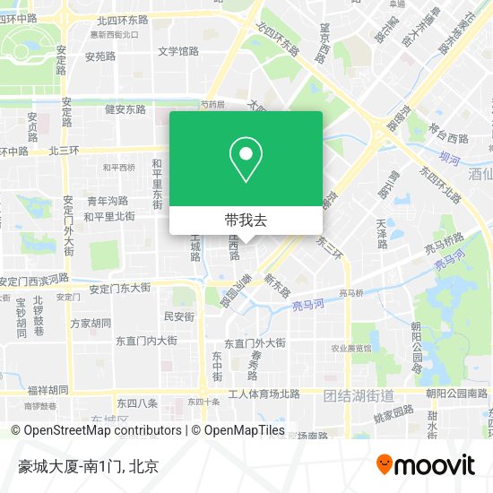 豪城大厦-南1门地图