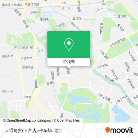 天通尾货(旧宫店)-停车场地图