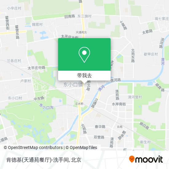 肯德基(天通苑餐厅)-洗手间地图