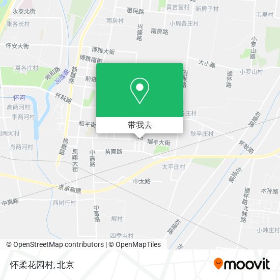 怀柔花园村地图