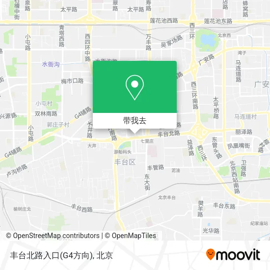 丰台北路入口(G4方向)地图