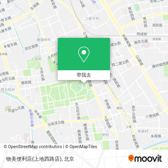 物美便利店(上地西路店)地图
