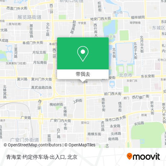 青海棠·约定停车场-出入口地图