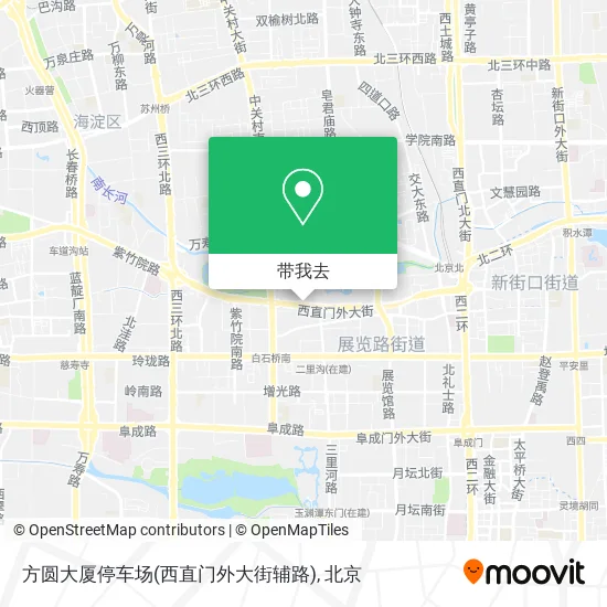 方圆大厦停车场(西直门外大街辅路)地图