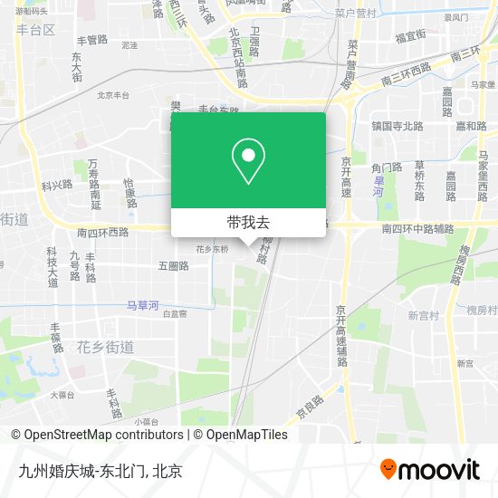 九州婚庆城-东北门地图