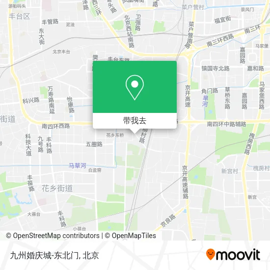 九州婚庆城-东北门地图