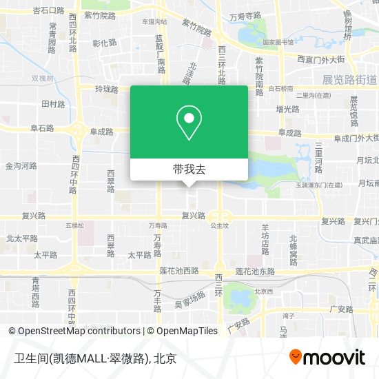 卫生间(凯德MALL·翠微路)地图