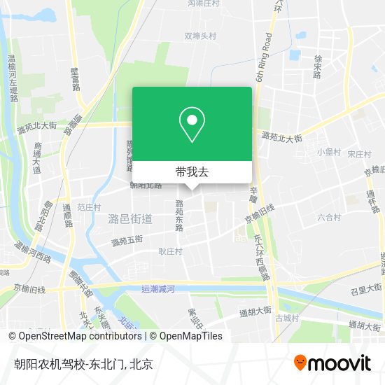 朝阳农机驾校-东北门地图
