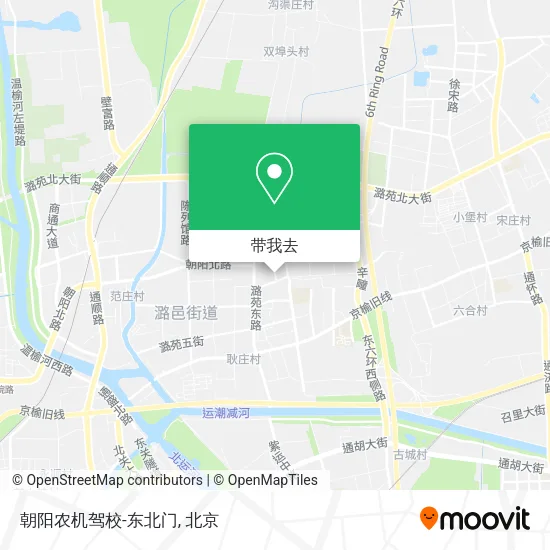 朝阳农机驾校-东北门地图