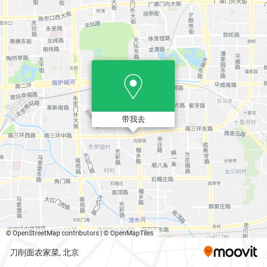 刀削面农家菜地图