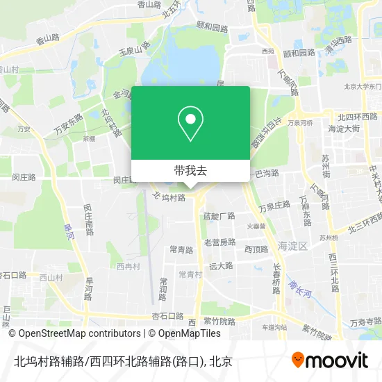 北坞村路辅路/西四环北路辅路(路口)地图