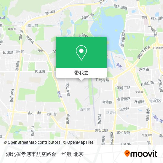 湖北省孝感市航空路金一华府地图