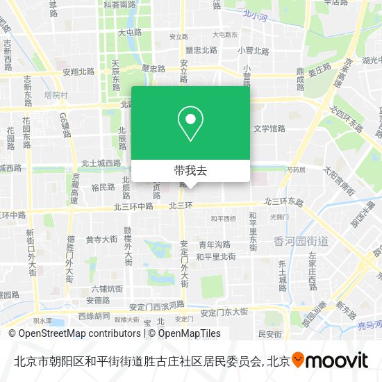 北京市朝阳区和平街街道胜古庄社区居民委员会地图