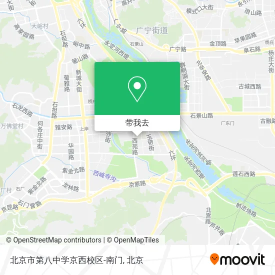 北京市第八中学京西校区-南门地图