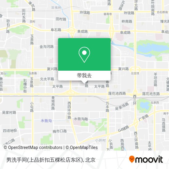 男洗手间(上品折扣五棵松店东区)地图