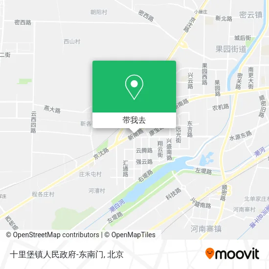 十里堡镇人民政府-东南门地图
