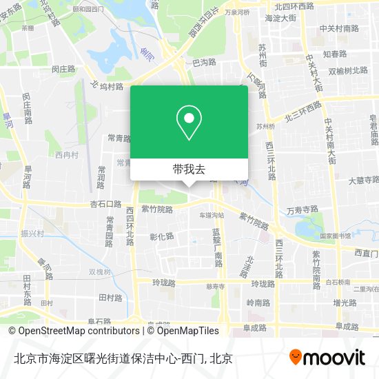 北京市海淀区曙光街道保洁中心-西门地图