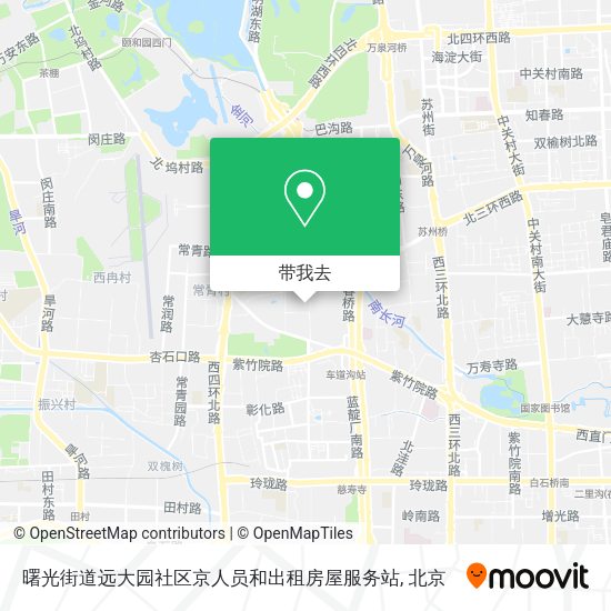 曙光街道远大园社区京人员和出租房屋服务站地图