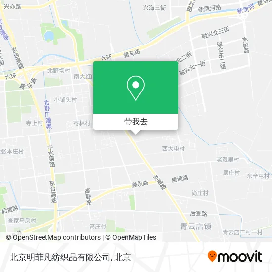 北京明菲凡纺织品有限公司地图