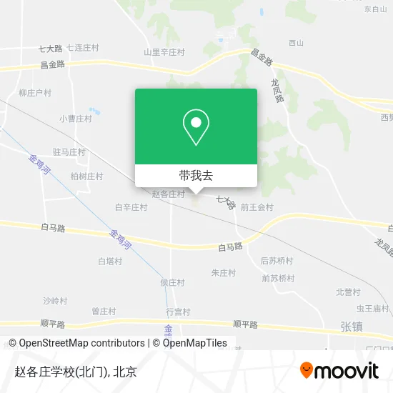 赵各庄学校(北门)地图
