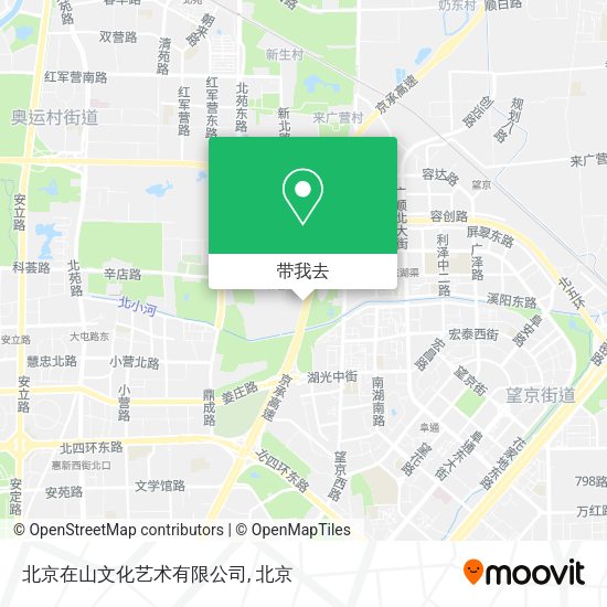 北京在山文化艺术有限公司地图