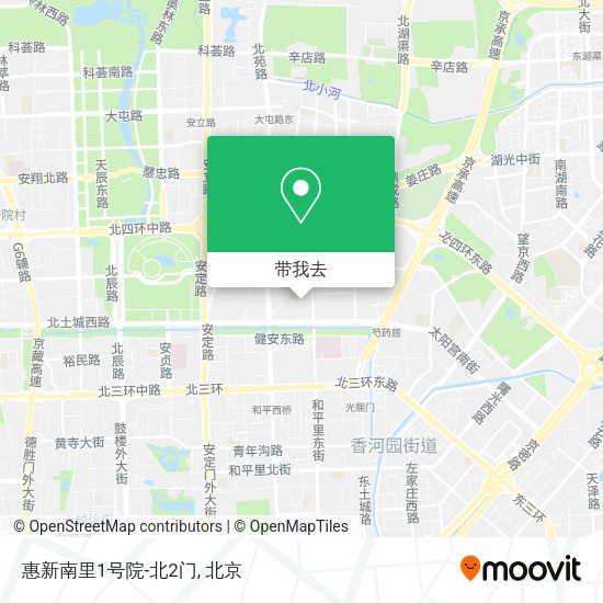 惠新南里1号院-北2门地图