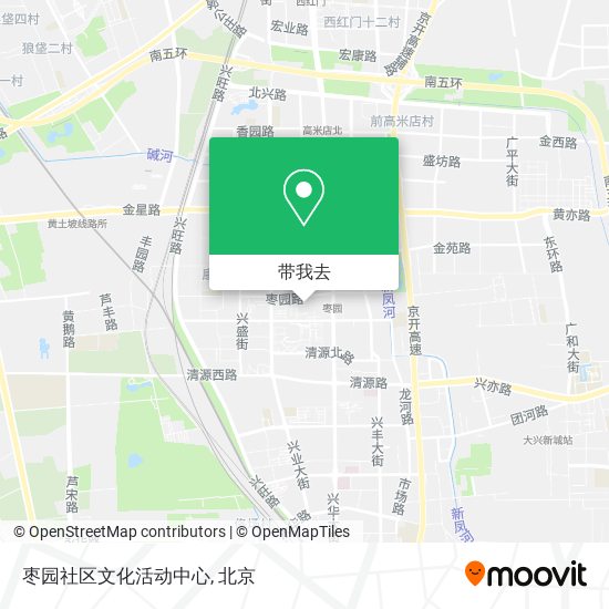 枣园社区文化活动中心地图
