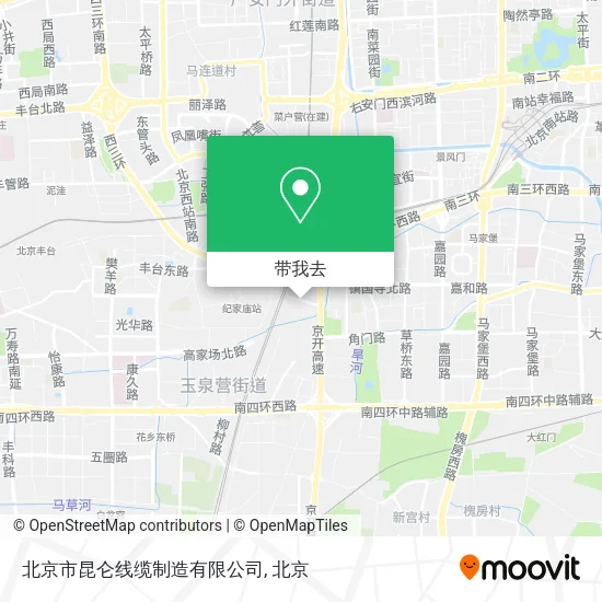 北京市昆仑线缆制造有限公司地图