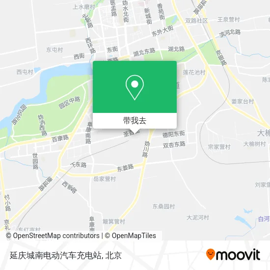 延庆城南电动汽车充电站地图