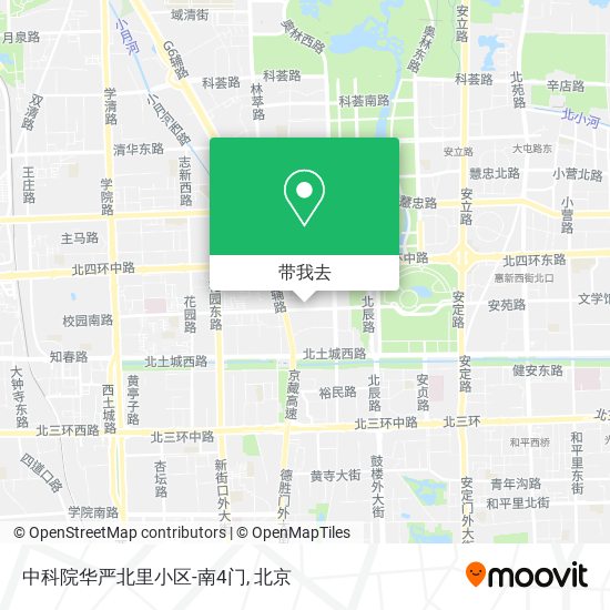 中科院华严北里小区-南4门地图