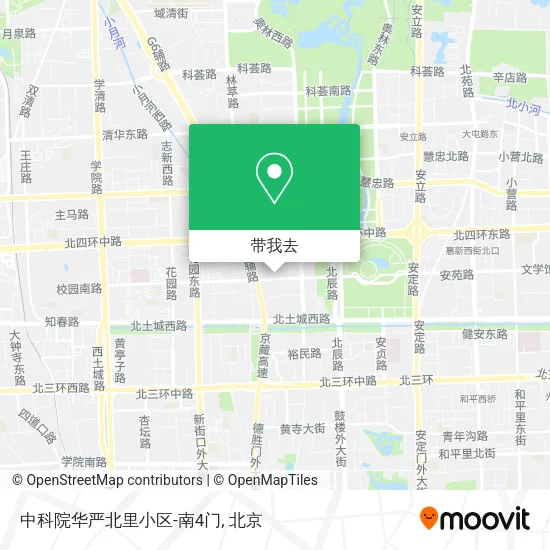 中科院华严北里小区-南4门地图