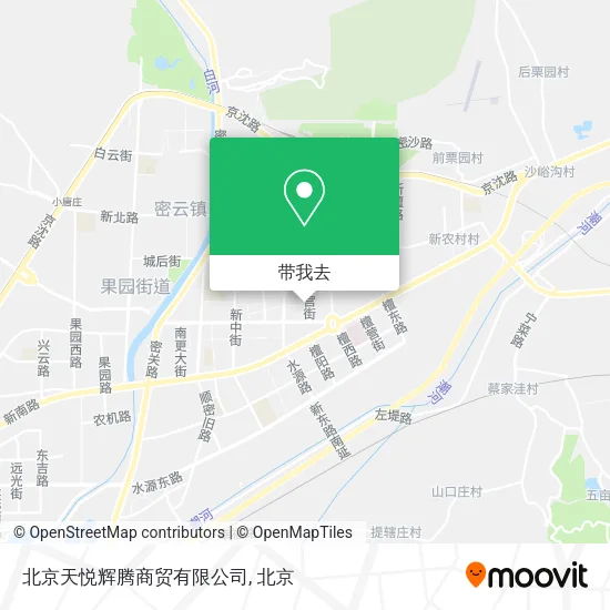北京天悦辉腾商贸有限公司地图