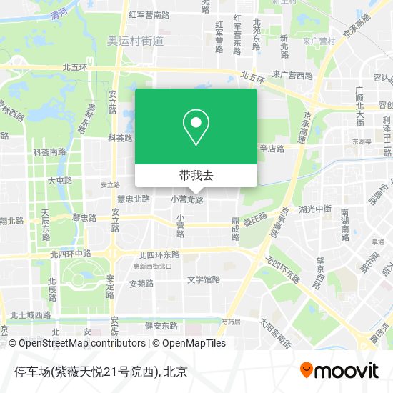 停车场(紫薇天悦21号院西)地图