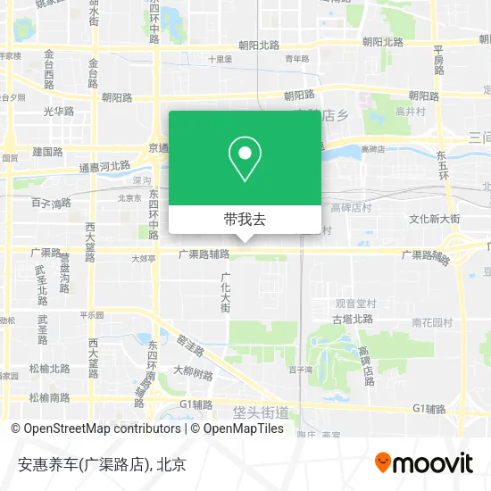 安惠养车(广渠路店)地图